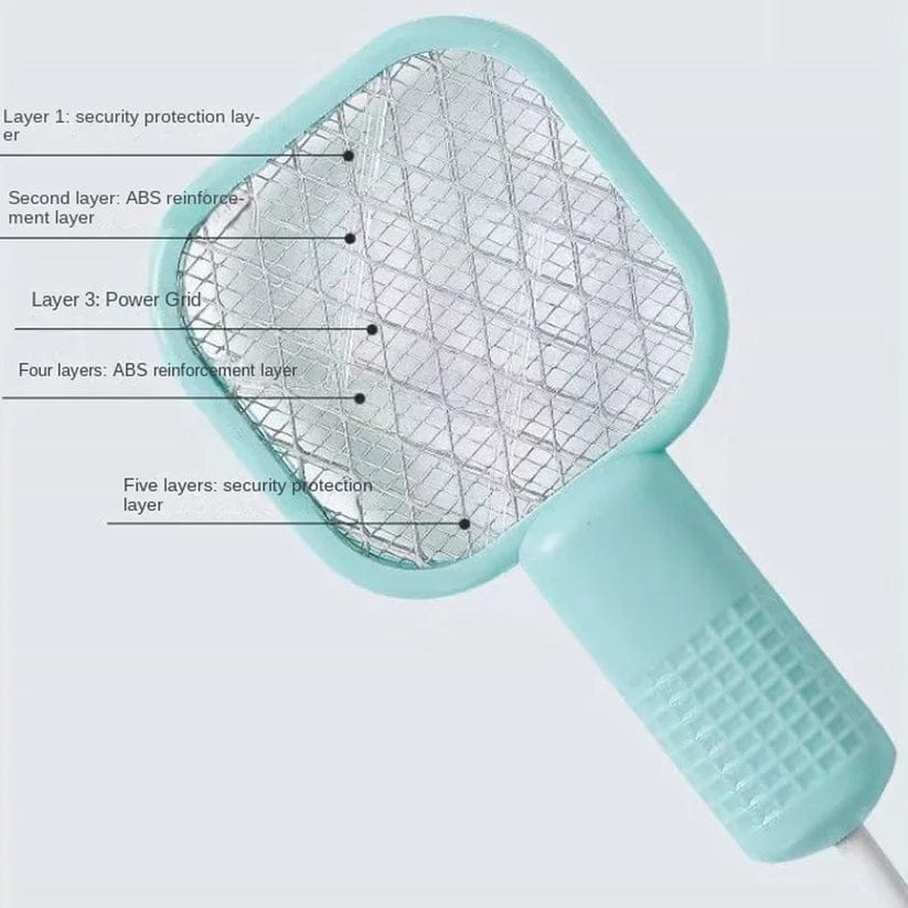 Electric Mosquito Killer Bat – Safe 5-Layer Protection, Instant Zap Technology